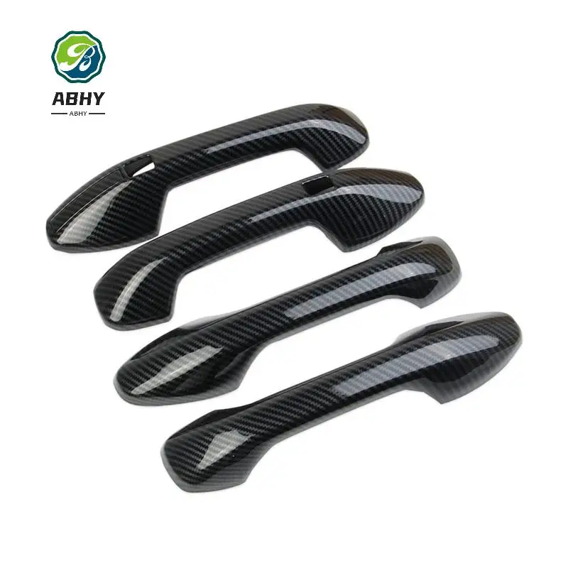 

ABHY-For Hyundai Palisade 2019-2024 Car Exterior Door Handles Cover Trim Accessories ABS Carbon Fiber