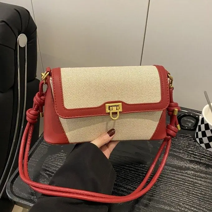 

2025 Autumn 609 Fashion Versatile Messenger Bag Underarm Bag Commuter Shoulder Messenger Bag Simple Casual