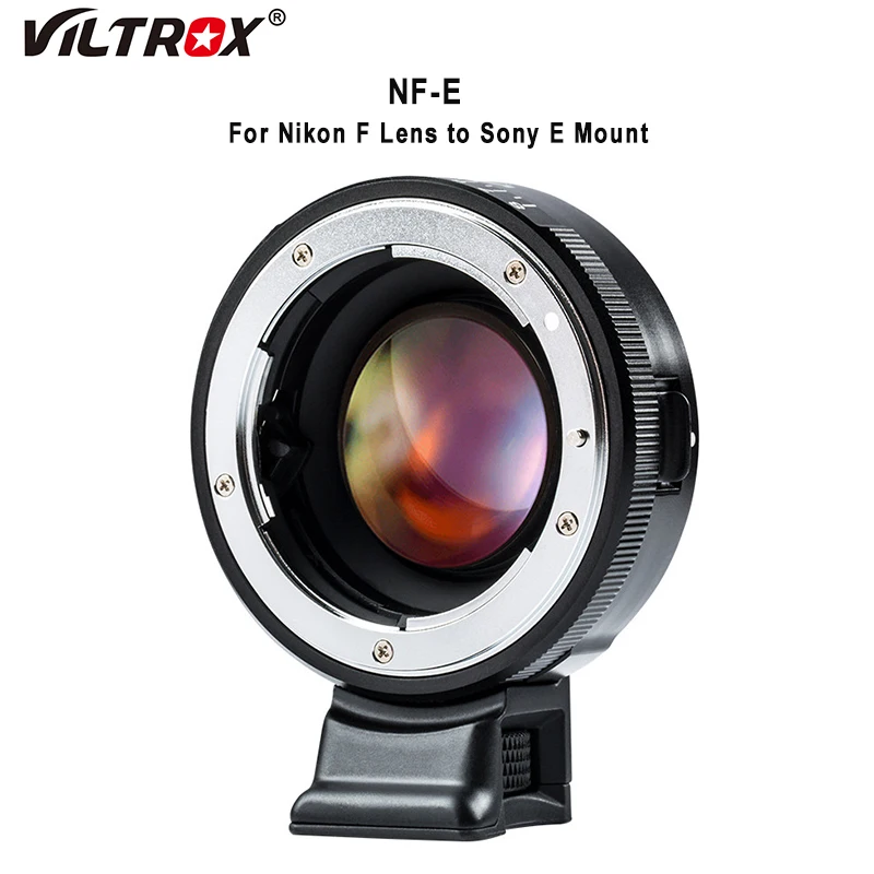 Viltrox NF-E Focal Reducer Speed Booster Lens Adapter 0.71x Aperture Ring for Nikon F Lens to Sony E mount Camera A7 A7R A7RIII