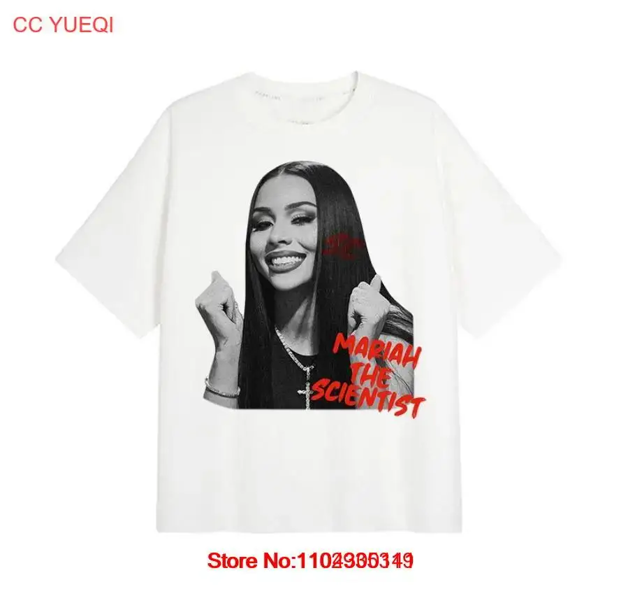 

Футболка с рисунком Mariah The Scientist Big Face, хлопковая футболка унисекс, размер S-3XL