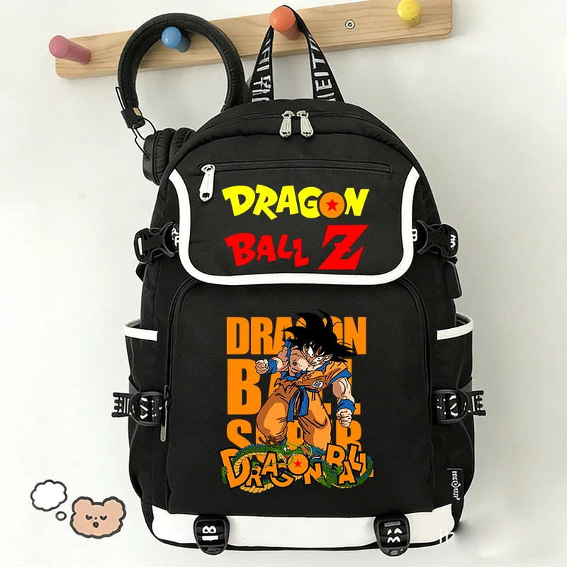 

Dragon Ball Backpack Boy Cartoon Anime Printed GOKU Schoolbag Men Large Capacity Travel Rucksack Trendy Cool Pack Birthday Gift