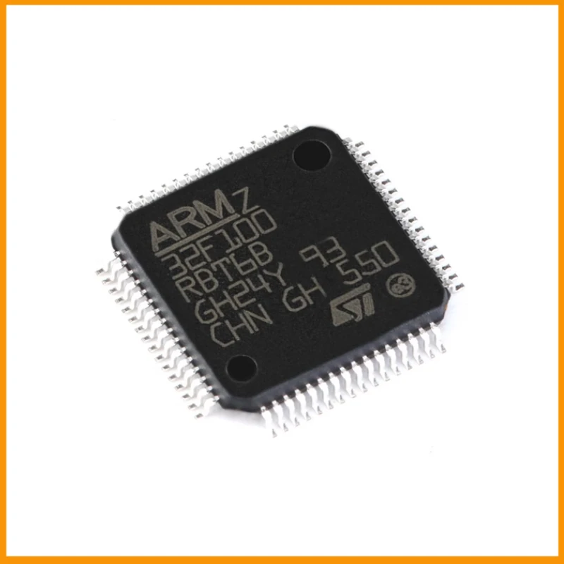 5Pcs /Lot New Original STM32F100RBT6B STM32F100   Microcontroller IC 32-Bit Single-Core 24MHz 128KB (128K x 8) FLASH LQFP-64