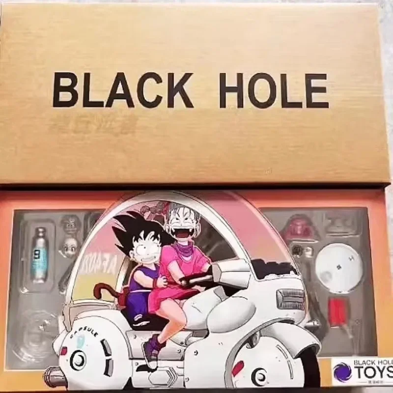 Original Black Hole Dragon Ball SHF Motorbike Girl Bulma Goku Suit PVC Anime Action Figure Model Toys Collection Gifts In Stock