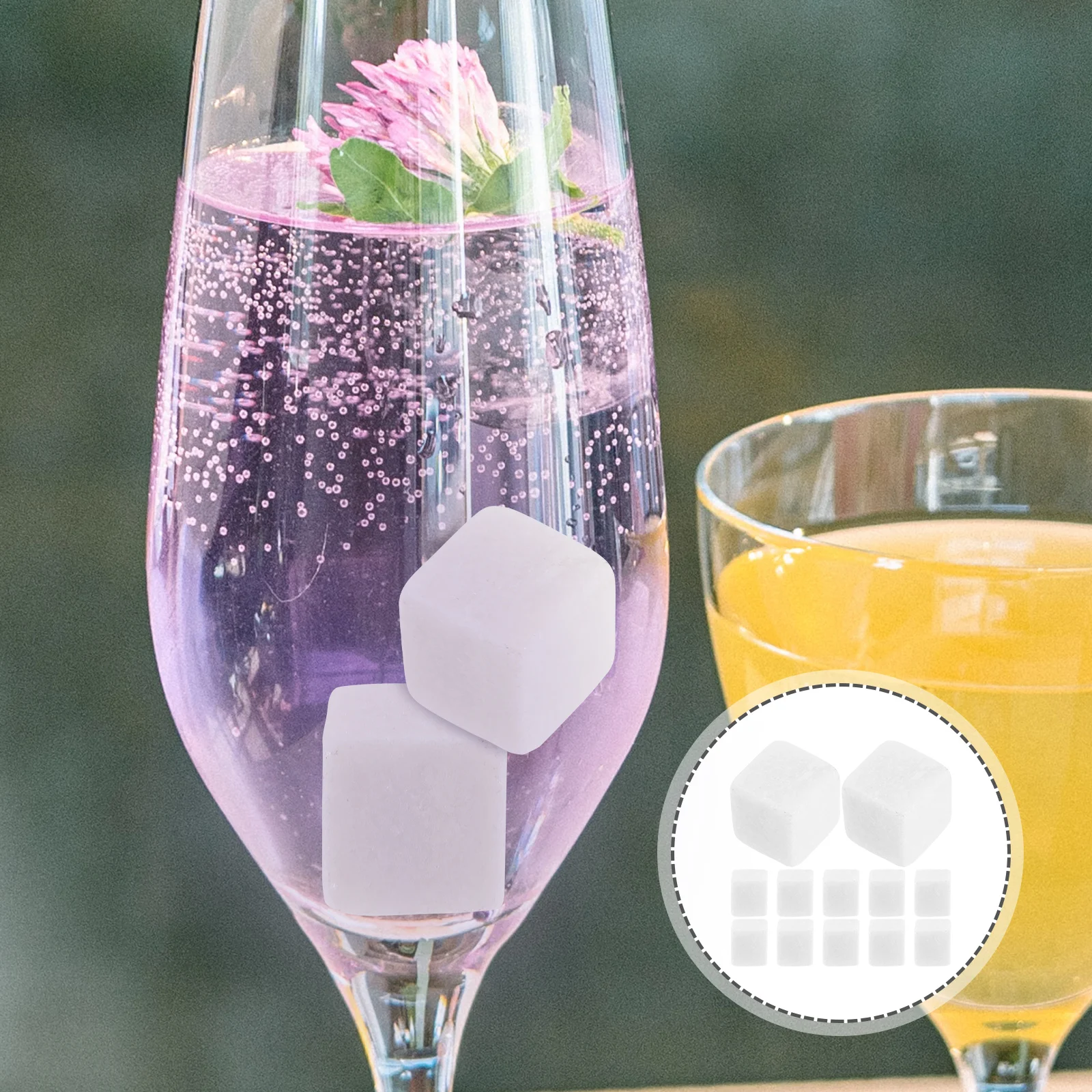 

12 Pcs Whiskey Soapstone Cubes for Chilling Ice Stones Reusable Beverage Cooling