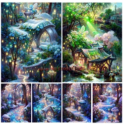 Diamond Embroidery Dream Forest Paradise Castle 5D Diamond Painting  Diy rhinestone Cross Stitch Kits Home Decor