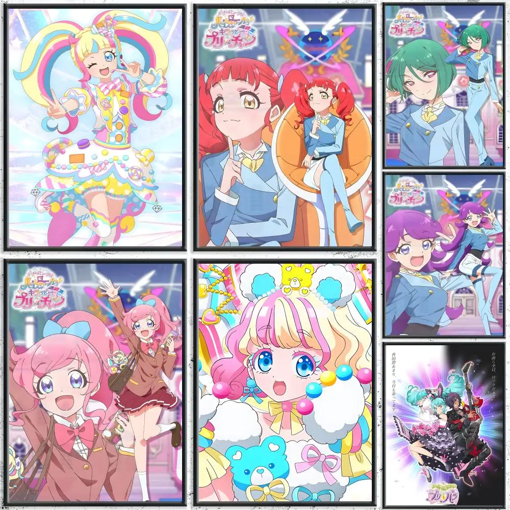 idol anime Kiratto Pri Chan Poster HD Waterproof Self-Adhesive Wall Art – Multi-Scene Use, Top Gift Pick