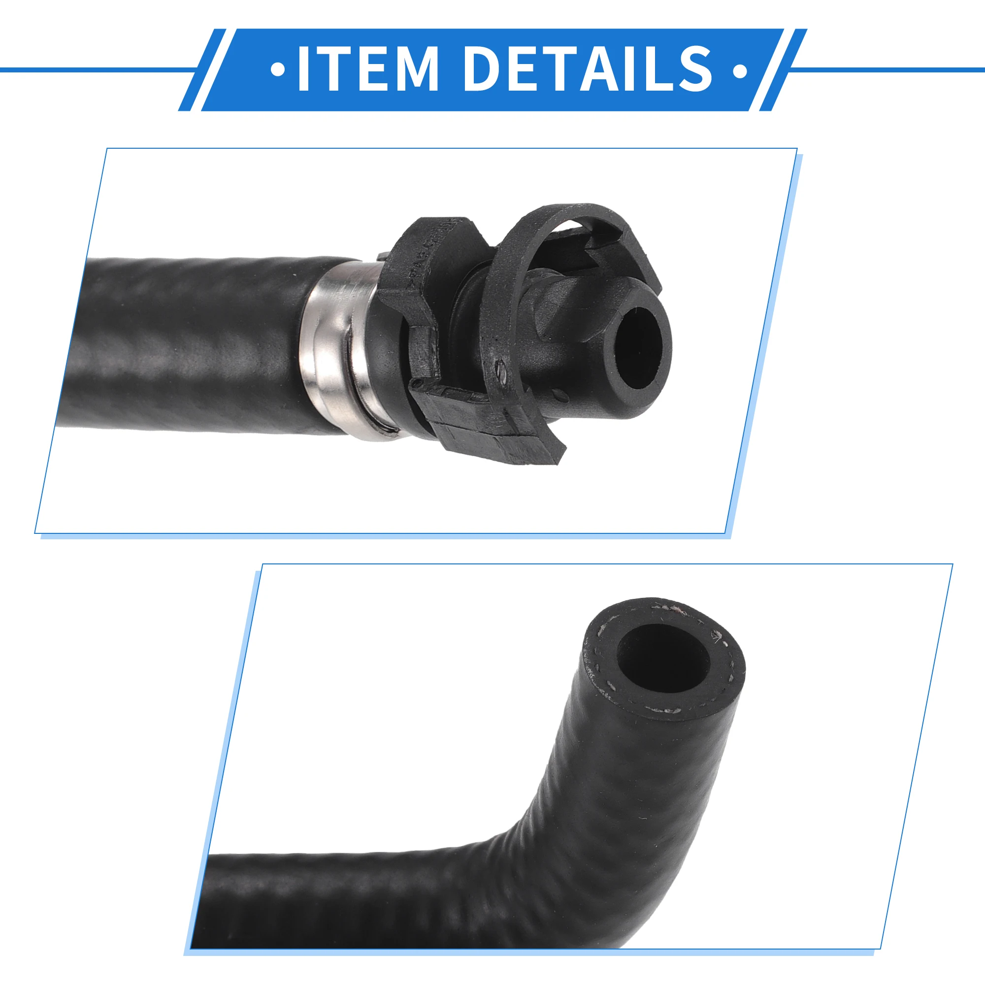 

Шланг охлаждающей жидкости радиатора UXCELL, совместимый с Ford Ecosport 2013-2017, резиновый черный