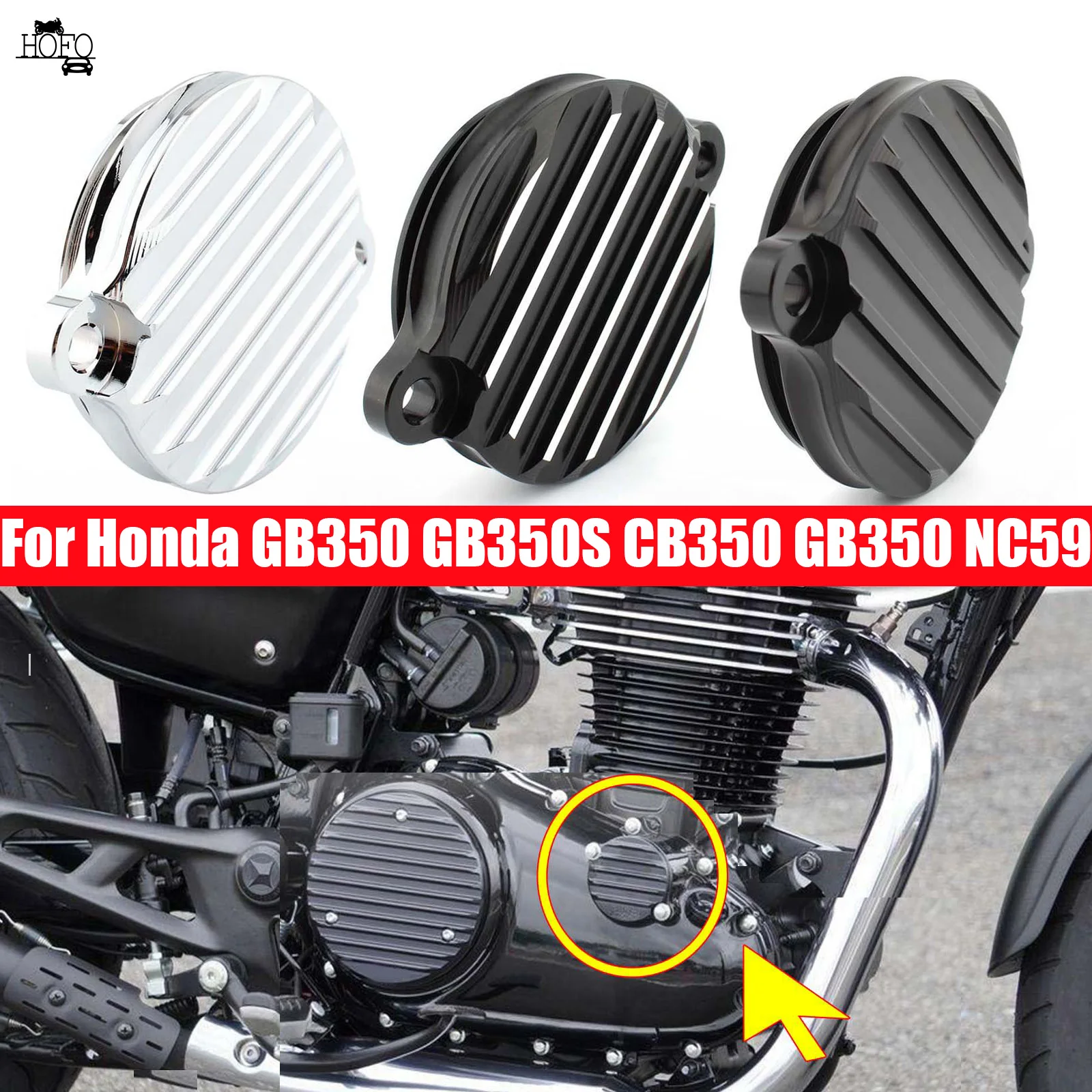 

Engine Oil Filter Cover Guard For Honda GB350 NC59 GB350S CB350 CB350S 2021-