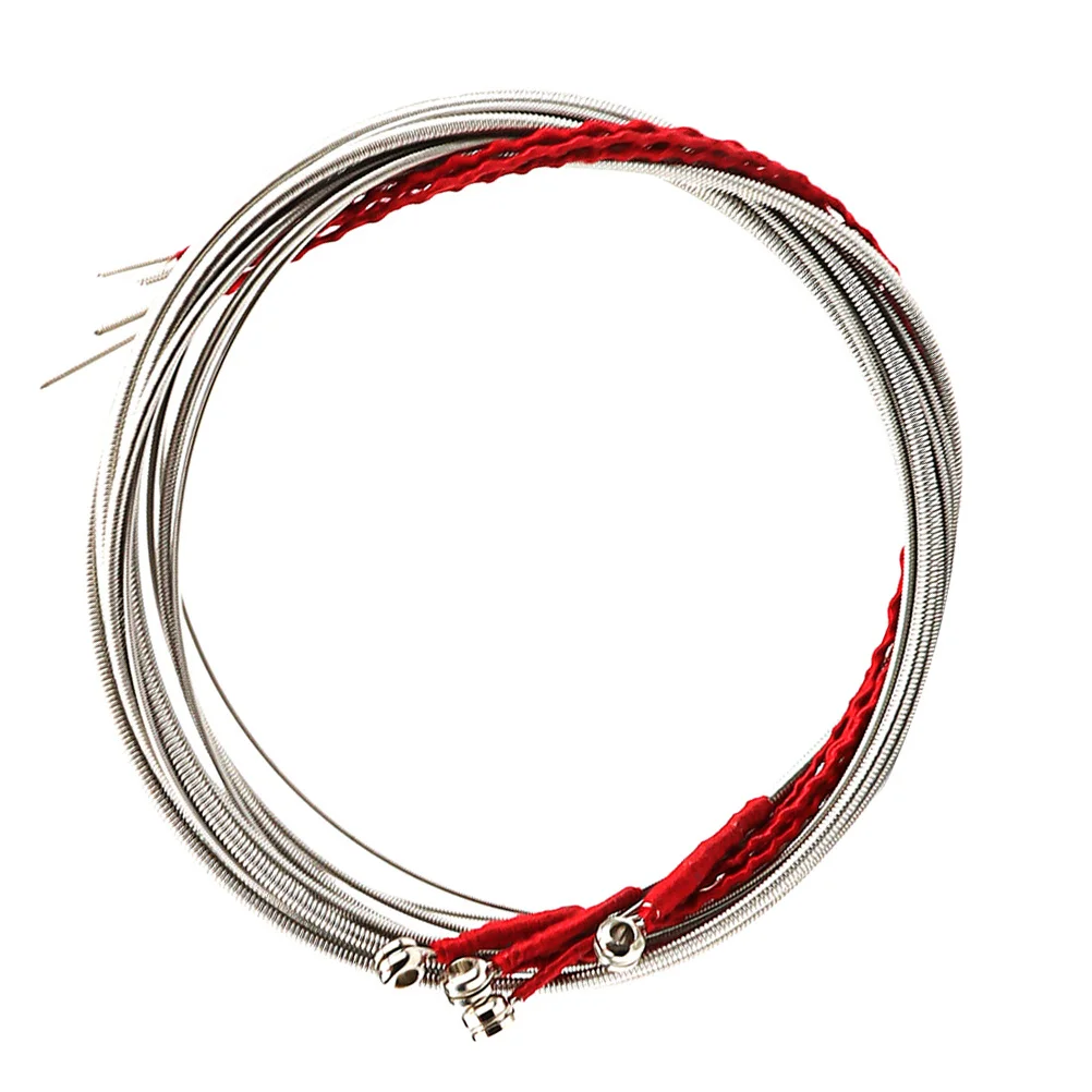 4Pcs Metal Bass Strings Set for 4-String Acoustic Bass Guitar Long Life Span Reliable Tuning Stability String Replacements