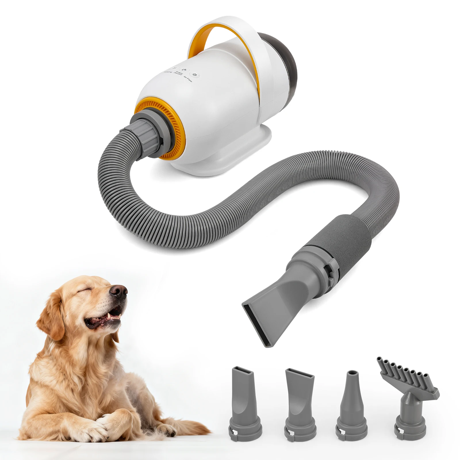 3200W Haartrockner für Hunde Tierpflege-Föhn Warmluft-Gebläse Schneller Leiser Haustier-Trockner Trocknungsmaschine Stufenlose Geschwindigkeitsregelung
