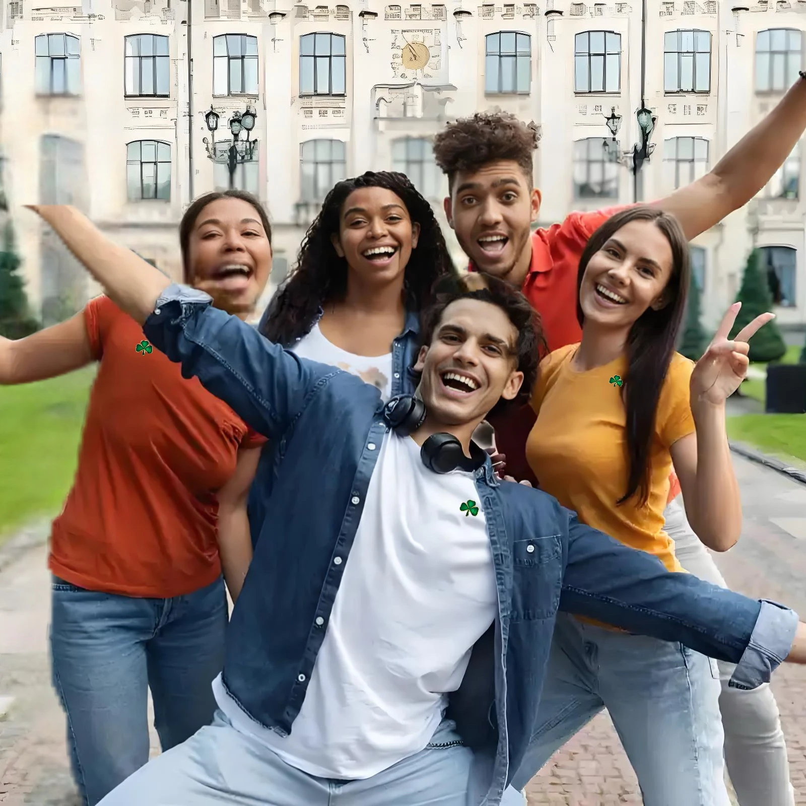 دبابيس دبابيس شامروك لعيد القديس باتريك - 5/10/50/100 قطعة بالجملة، دبوس طية صدر السترة باللون الأخضر هدية تذكارية لمهرجان أيرلندي