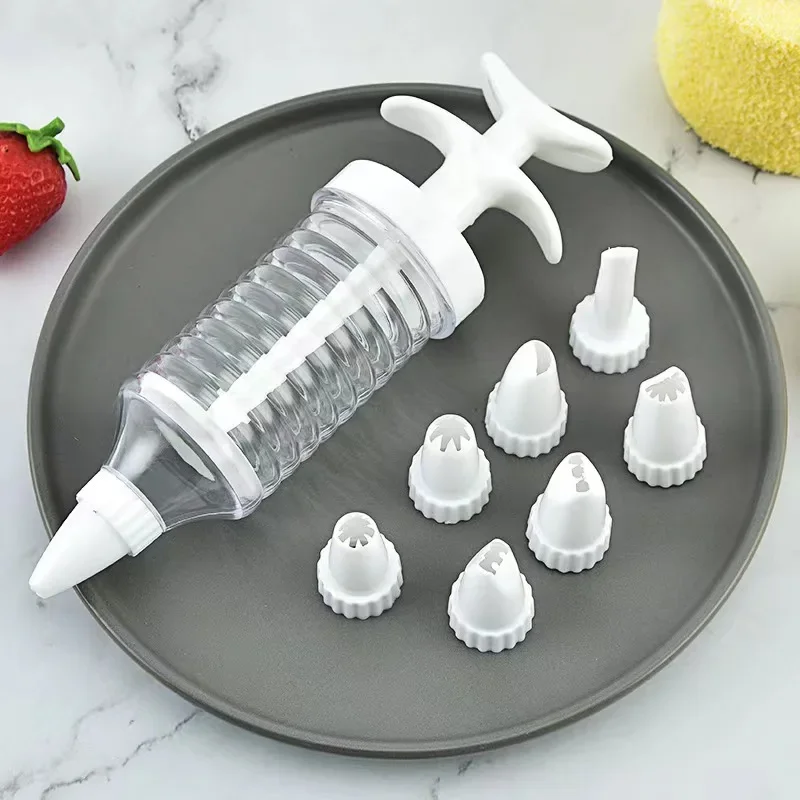 Home Cookie Gun Cream Mounting Gun Multifunctional Cake Biscuit Mounting Device Baking Set Cream Gun Baking DIY Tool