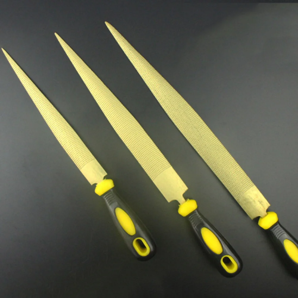 

4 Inch 100mm High Hardness Wood Rasp File Set Easy Grip Handle Wood Carving Files Steel File for Woodworking Carpenter DIY Craft