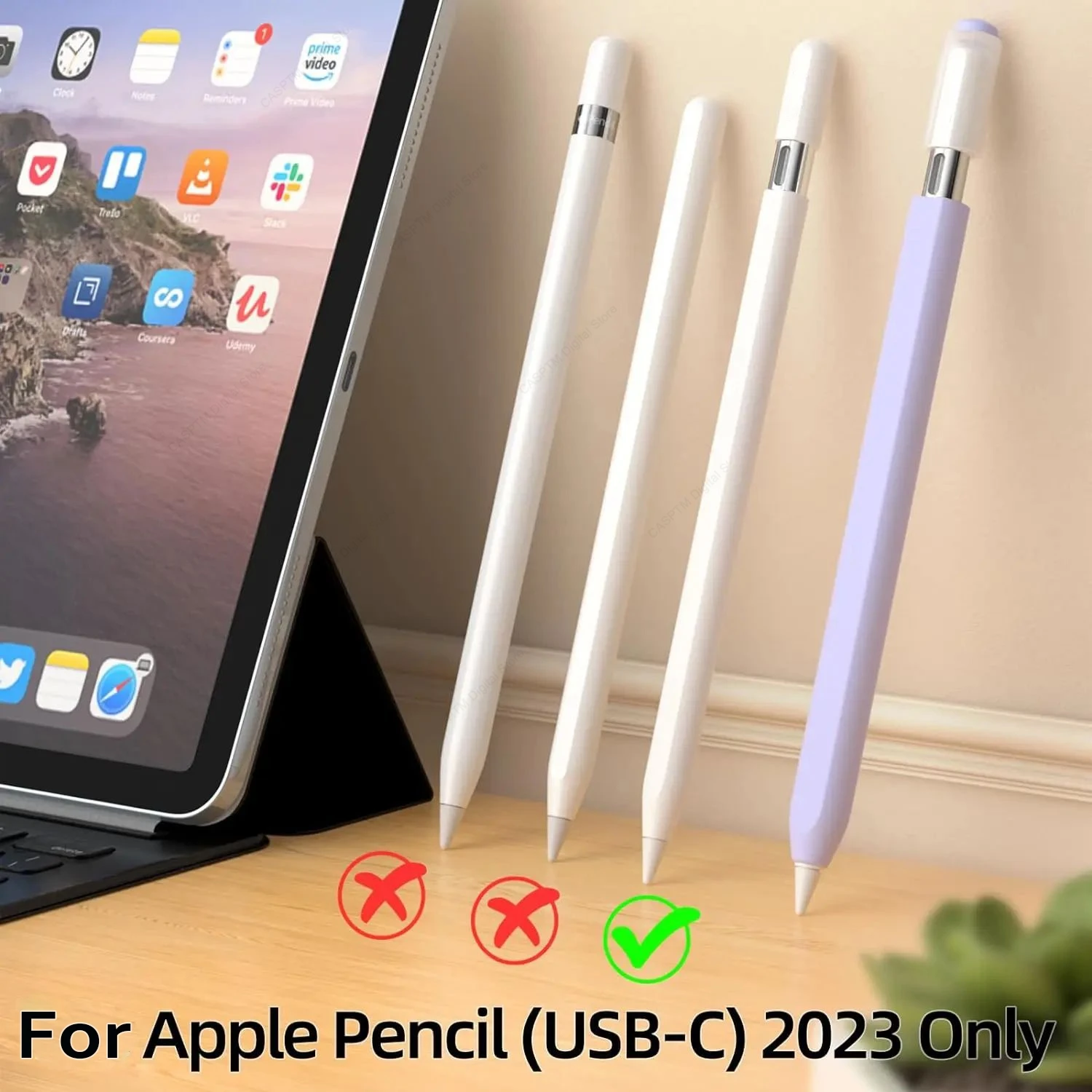 غطاء قلم كمبيوتر لوحي فاخر ، حافظات قلم رصاص أبل ، كم واقي ، USB C ، 3rd ، 3 ، 3 ، 49