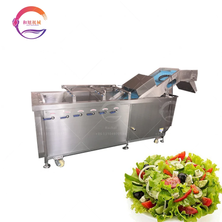 Industrial Ozone Lettuce Washing And Drying Equipment Fruit And Vegetable Cleaning Machine