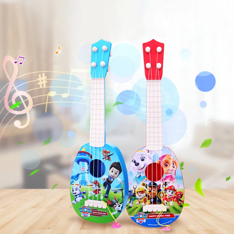 Anime cartoon children's music enthusiast guitar toy, a birthday and Christmas toy gift given by parents to children