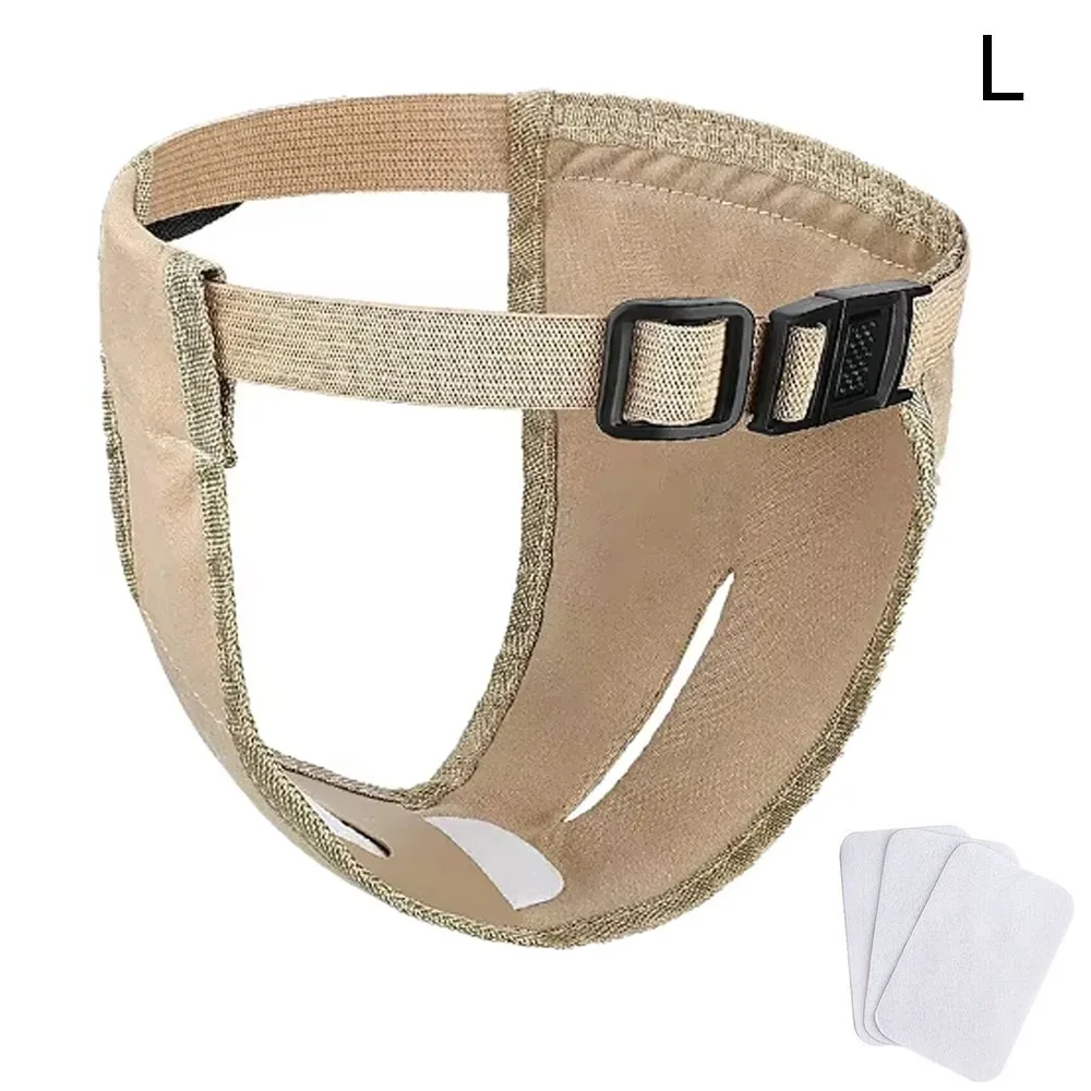 With 3 Cotton Pads Female Dog Panties Washable Breathable Dog Physiological Nappies Adjustable Easy To Wear