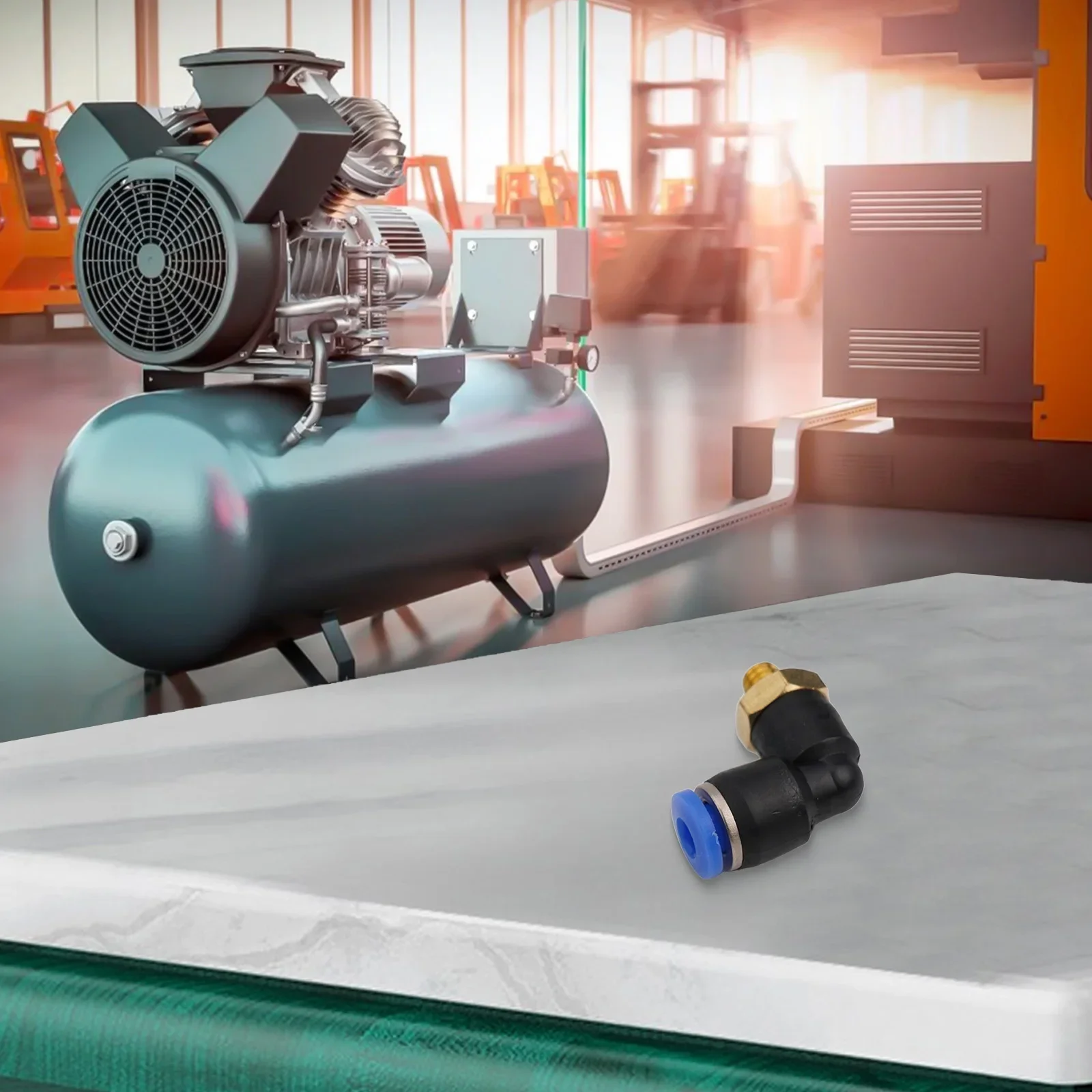 360 Degree Rotatable Pneumatic Elbow Tee Connector Leak Proof Design Easy Installation High Pressure Resistance