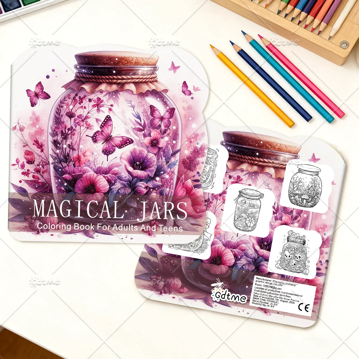 MAGICAL JARS Coloring Book for Adults Cute Cozy Daily Activities Irregular Patterns for Relaxation (Cozy Spaces Coloring)