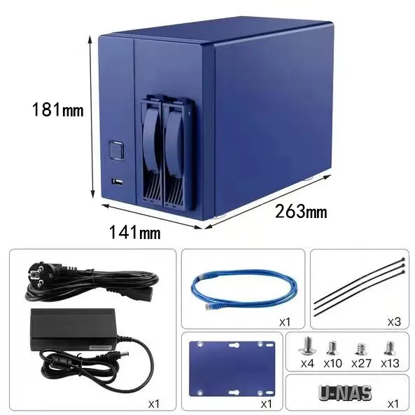 NS-202 en gros Données réseau Nelasticity Cloud Disk Station 2 bay Home Case Storage Chassis NAS Server Storage Server