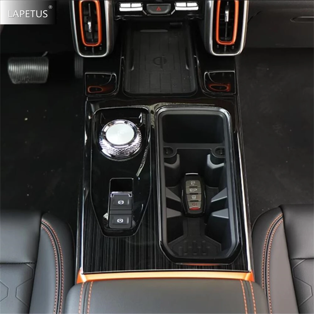 

Stainless Steel Silver Car Central Control Gear Shift Water Cup Holder Panel Cover Trim Accessories For Haval Dargo 2021 - 2024