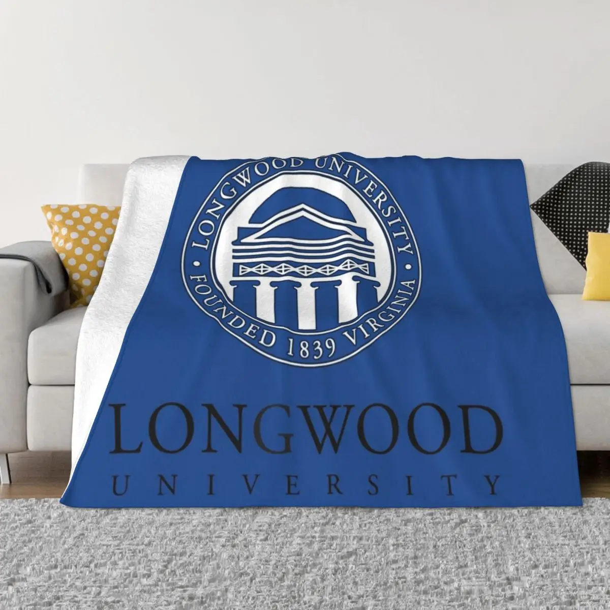 

Longwood University Throw Blanket Picnic Comforter christmas decoration Flannel Blankets