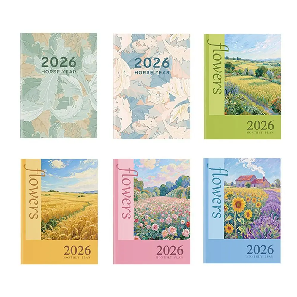 A4 A5 2026 Schedules Notebook 24 Sheets Learning Plan Agenda Planner Work Efficiency Life Check-in Planner Notebook Students