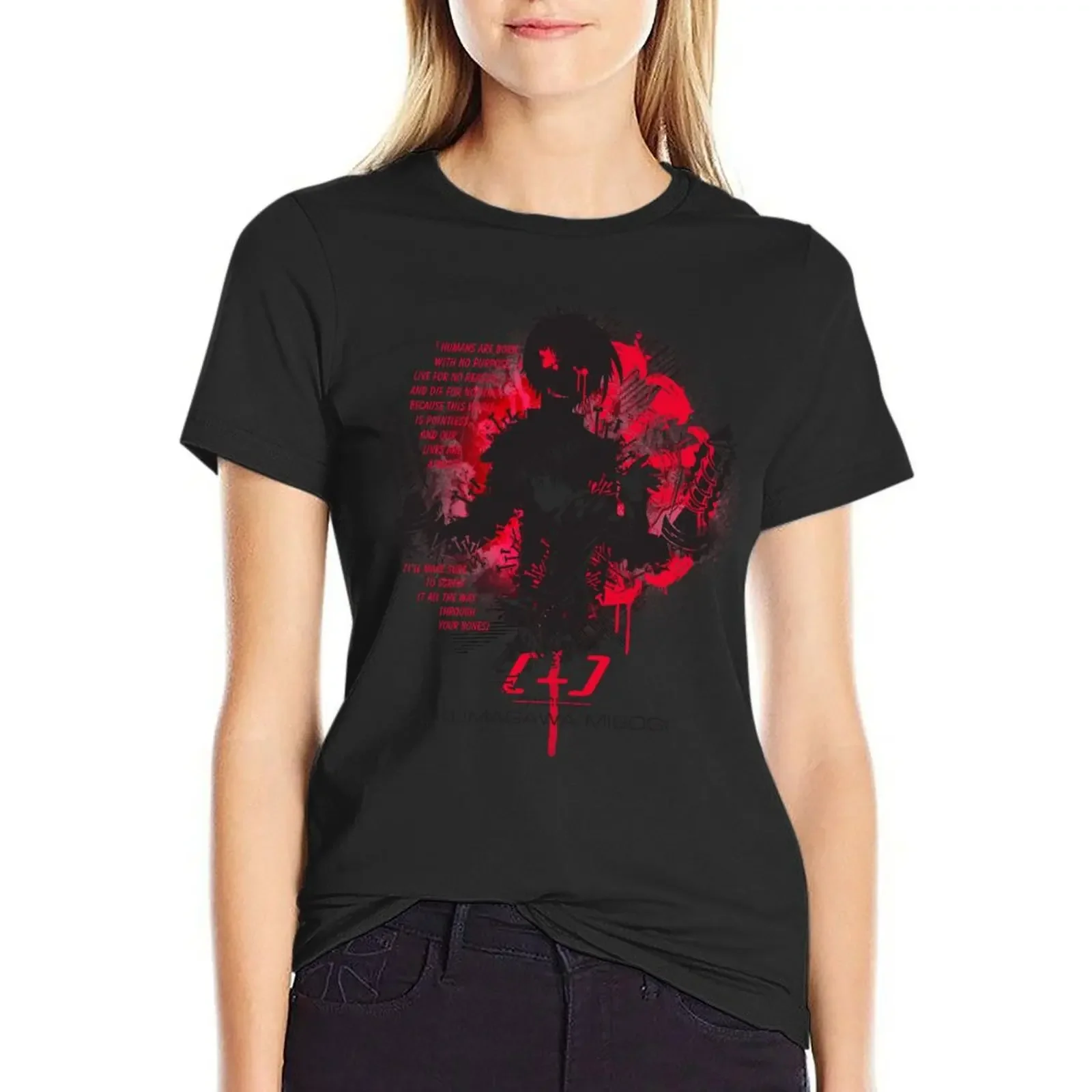 

Wicked Fiction T-Shirt blanks heavyweights Female clothing white t shirts for Women