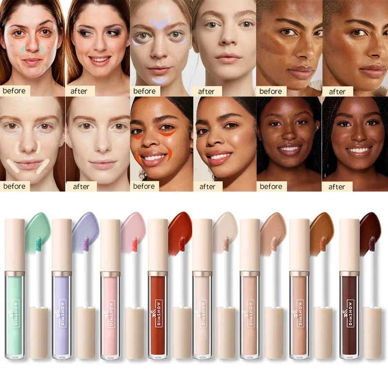 Matte Liquid Concealer Stick Waterproof Face Contour Foundation Makeup Moisturizer Orange Green Cover Acne Dark Circles Cosmetic