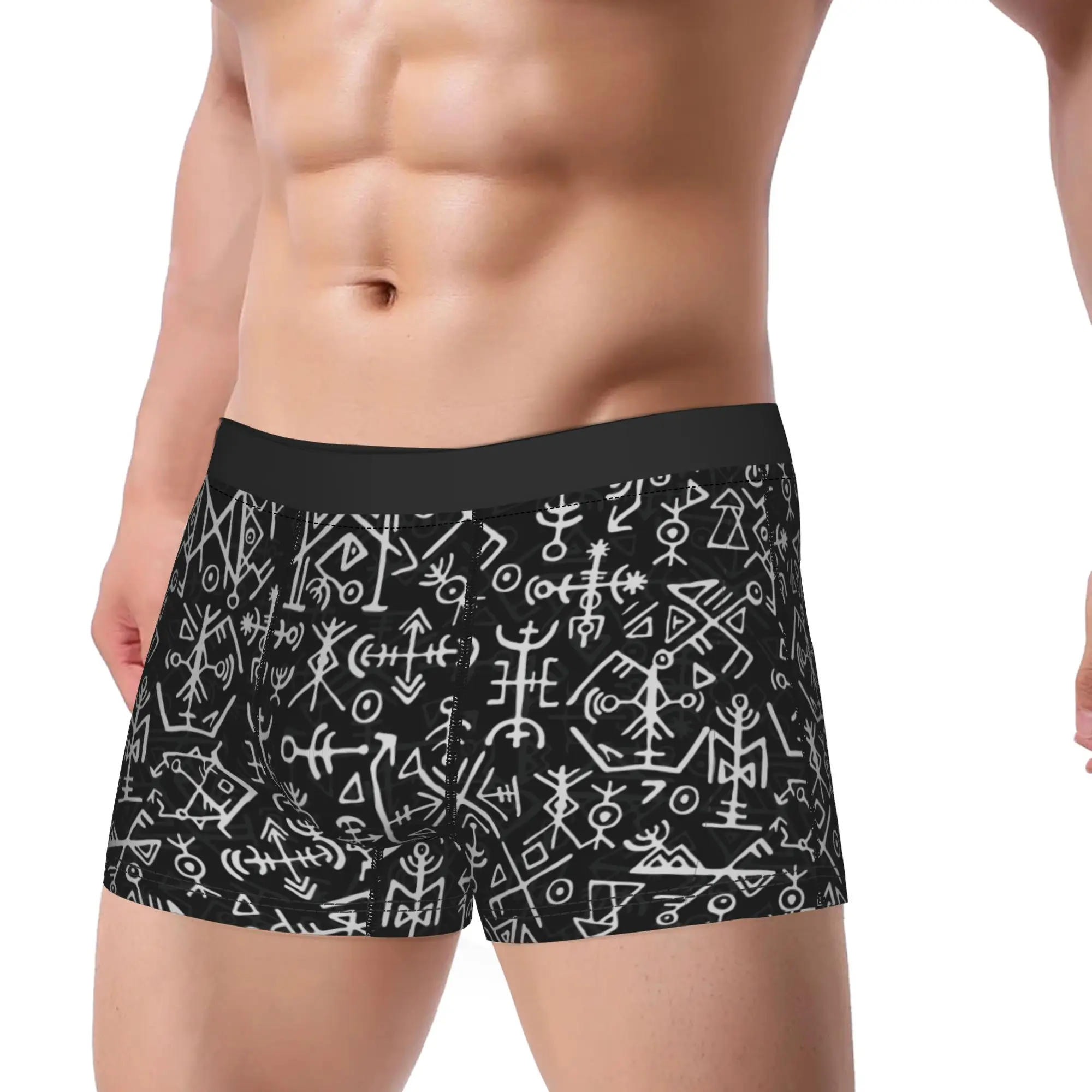 

Viking Runes Men Underwear Nores Mythology Boxer Briefs Shorts Panties Humor Soft Underpants for Male M-XXL