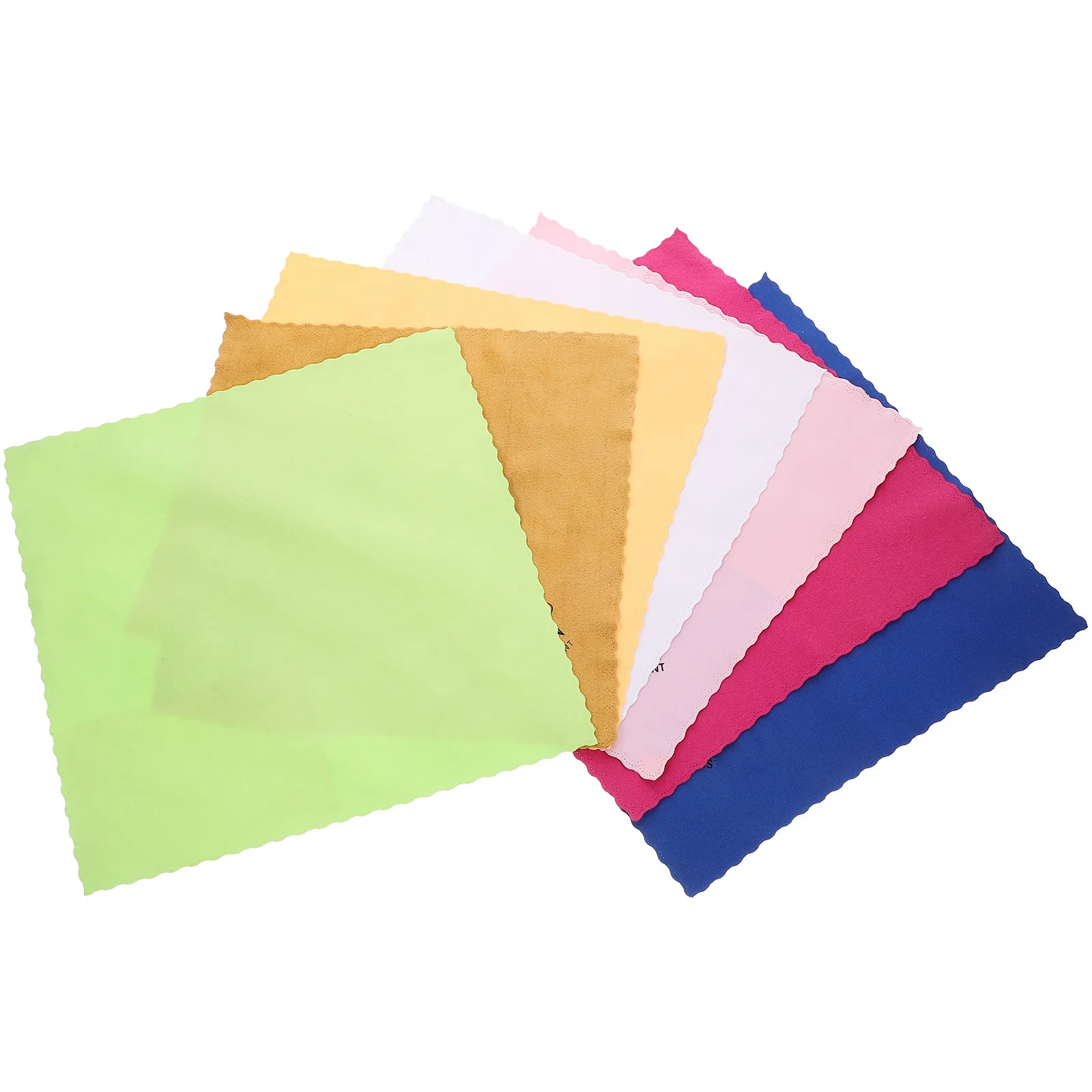 Chiffons de nettoyage en coton réutilisables de couleur vive, 7 pièces, pour instruments, sans perte de poils, élimination de la poussière et des gouttelettes d'eau, pour guitare