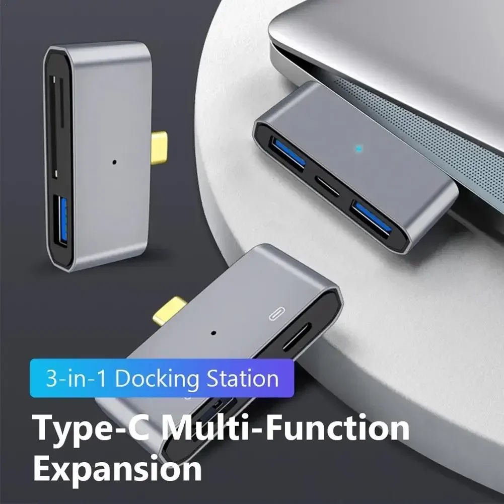 

3-IN-1 Type C Docking Station Type-C To USB 3.0 PD SD/TF Adapter Multi-Function OTG Expansion HUB For Cell Phone Tablet Laptop