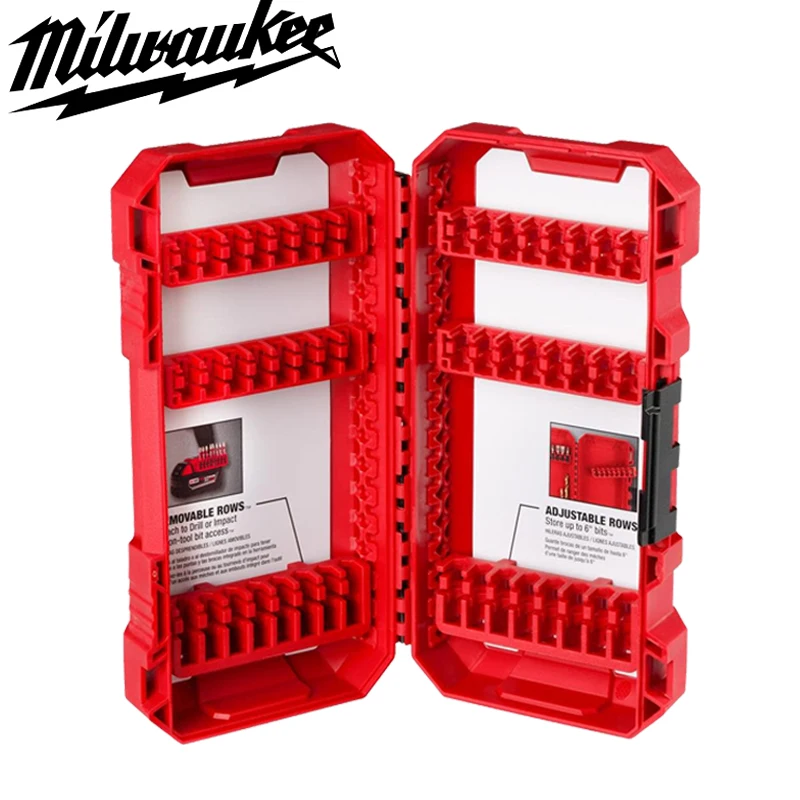 Milwaukee 48-32-9921 Medium Case Impact Driver Accessories Storage Box Bit Spare Parts ToolBox