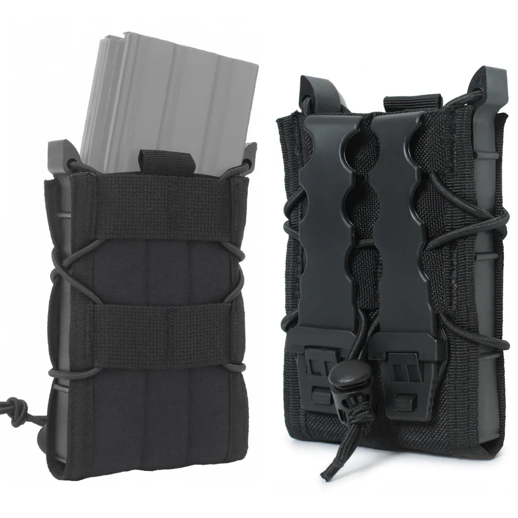 5.56 Molle นิตยสารเดี่ยว Pouch Mag ผู้ถือ M4 AK AR AR15 ปืนไรเฟิลนิตยสาร Holster เสื้อกั๊กกระเป๋า EDC อุปกรณ์ล่าสัตว์เอวกระเป๋า