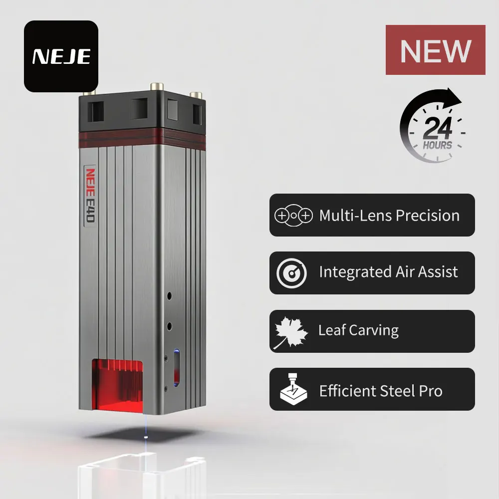 

NEJE E40 Laser Module Kit 40W Power with Air Assist Features of Leaf Carving for Laser Head CNC Laser DIY Cutting Engraving Tool