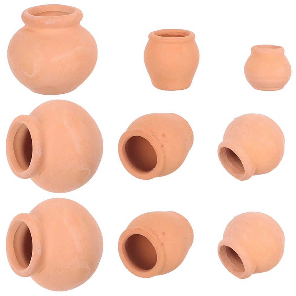 

9 Pcs Mini Succulent Planter Indoor Nursery Clay Pot Outdoor Pots Garden Gardening Ceramics Flower