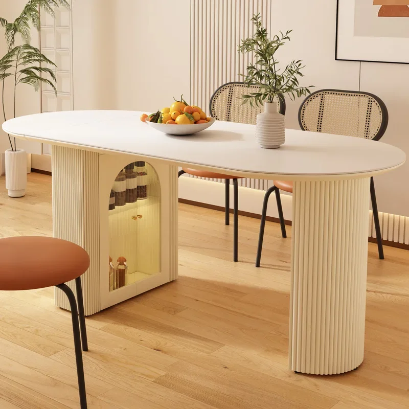 

Dinning Tables Sets Dining Table Kitchen Restaurant Modern Rooms Chairs Elegant Cafe Sedentary Service Muebles Extendable