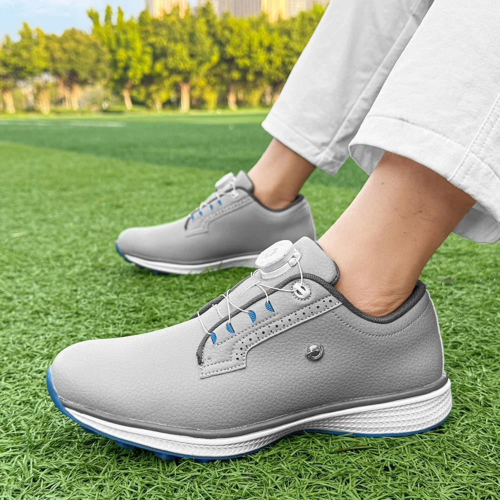 ใหม่รองเท้ากอล์ฟไม่มีหนามแหลมผู้ชายนักกอล์ฟมืออาชีพรองเท้าผ้าใบกอล์ฟกลางแจ้งรองเท้าระบายอากาศน้ำหนักเบา