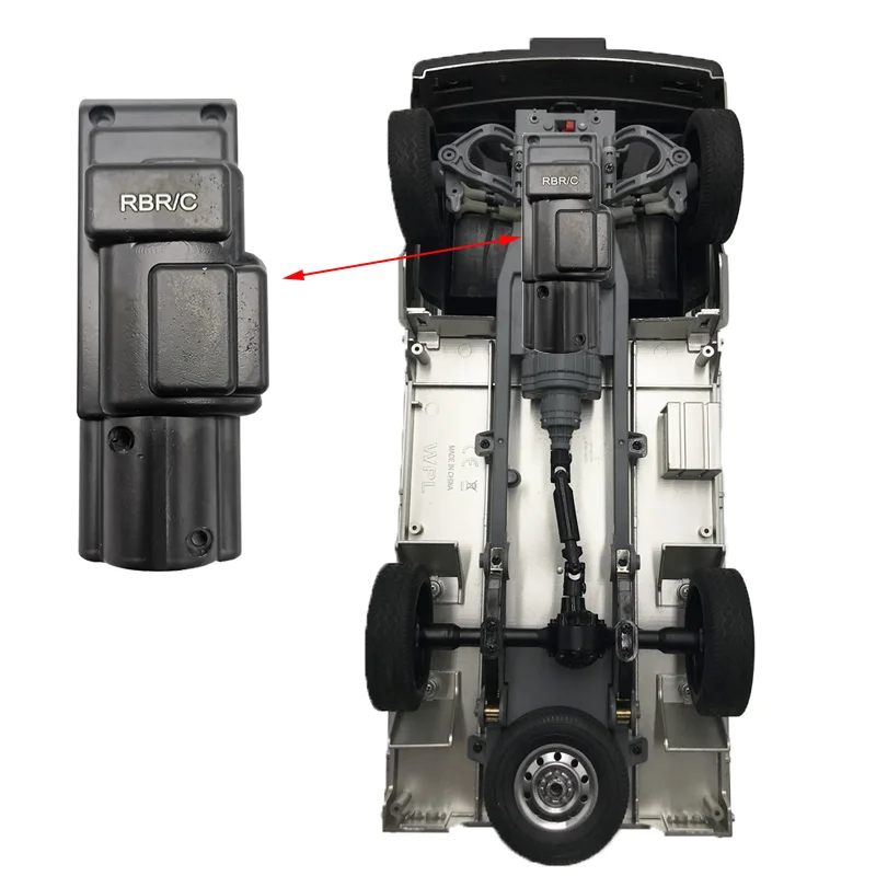 Für WPL D12 1/10 RC Lkw Auto Upgrade Teile Metall Untere Chassis Rüstung Schutz Skid Platte Zubehör