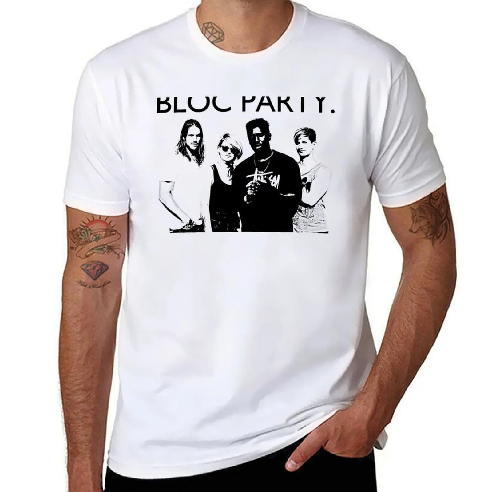 

BLOC PARTY T-Shirt cotton t shirt man essential t shirt T-Shirt