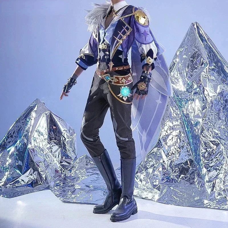 

Аниме игра Genshin Impact Kaeya косплей костюм Mondstadt Knights красивая боевая форма активная вечеринка одежда для ролевых игр