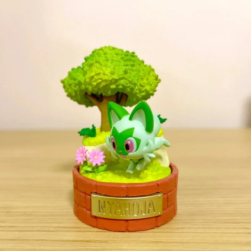 本物のリーメントポケモンフィギュア森の小さな物語 Vileplume Pawmo Sentret Shroomish Starly ピカチュウブラインドボックスキッズギフト