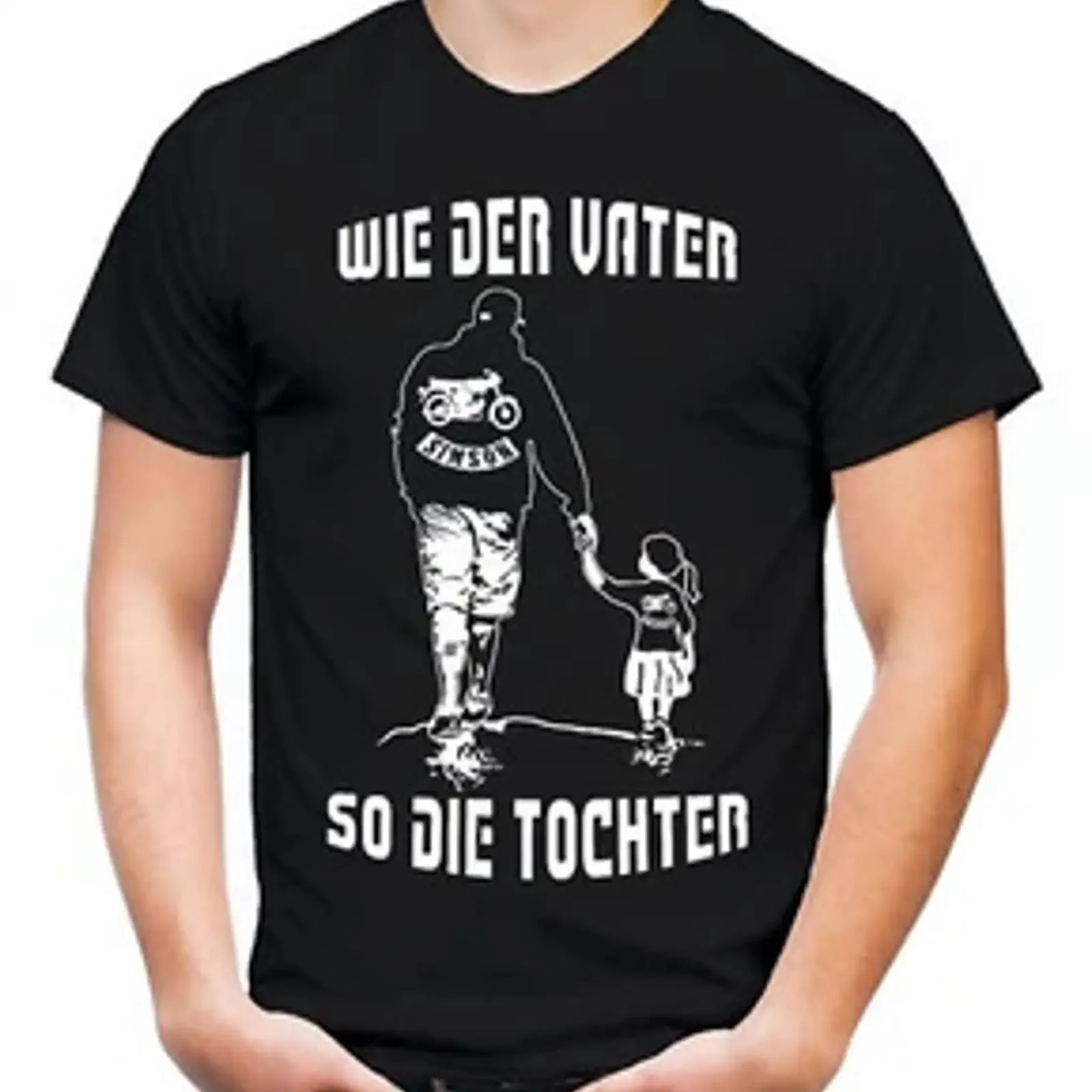 Like father daughter Men's T shirt Dad Father's Day Schwalbe moped Simson vintage Washed Versatile designer clothes Casual