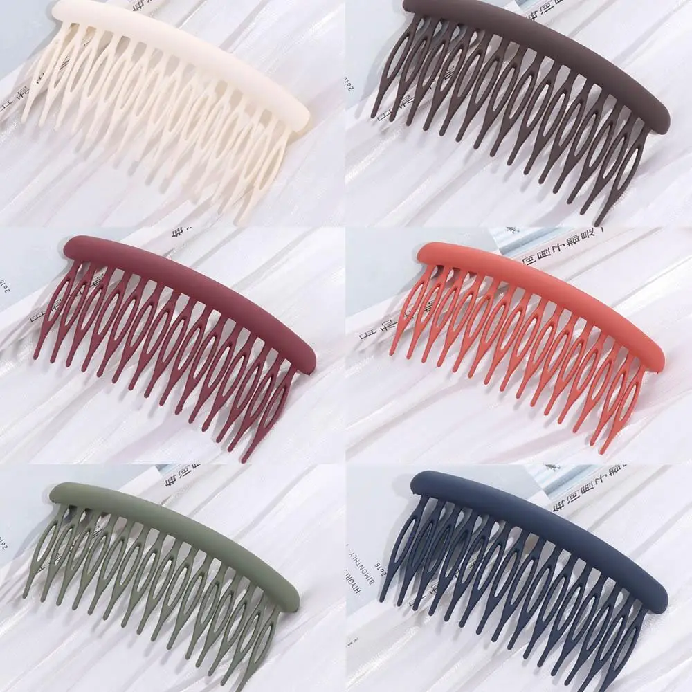 Hair Accessories 15 Teeth Women Hair Clip Headwear Frosted Hair Comb Clip Fashion Headdress Broken Hair Hairpins Women