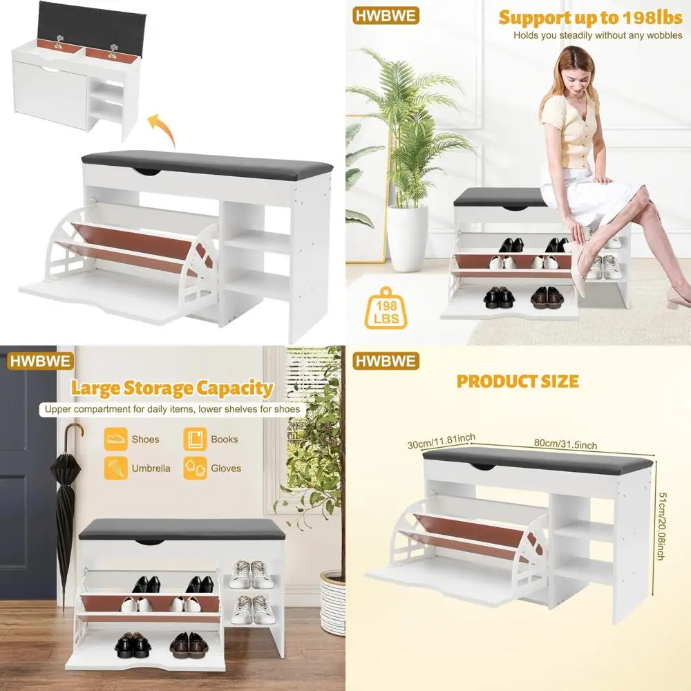 Set di 2 sedie da pranzo in rattan stile fattoria moderna della metà del secolo con schienale curvo in canna e rivestimento in tessuto di lino