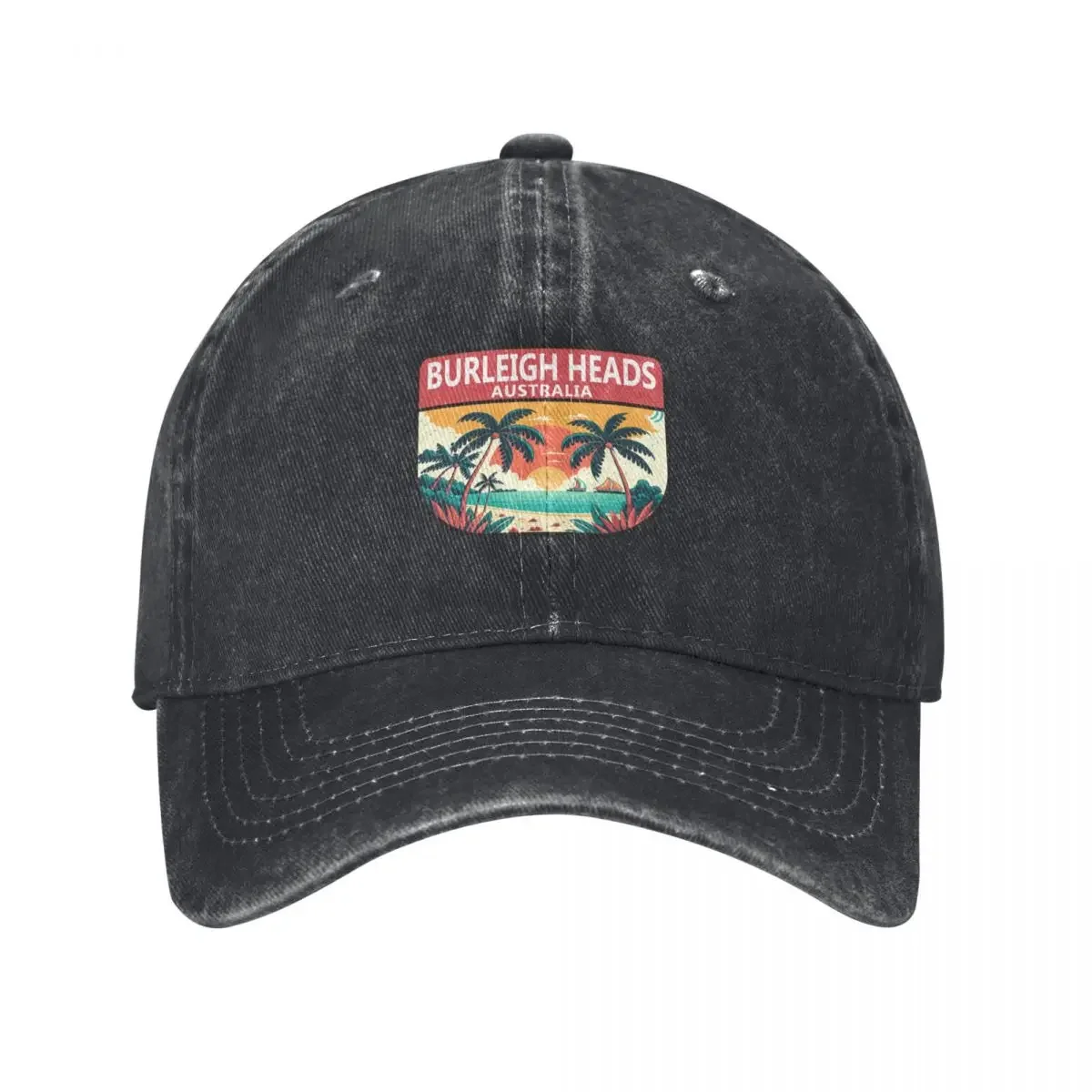 Burleigh Heads Australia Retro Emblem Baseball Cap New In The Hat Golf Hat Boy Child Women's