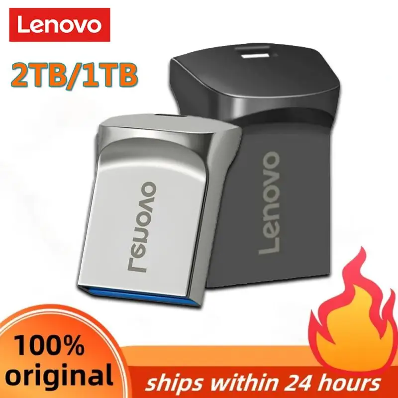 Lenovo Mini Pen Drive 2Tb 1Tb 512Gb Geheugen Draagbare Waterdichte U Disk High-Speed Usb3.1 Data Transmissie Metalen Usb Flash Drive