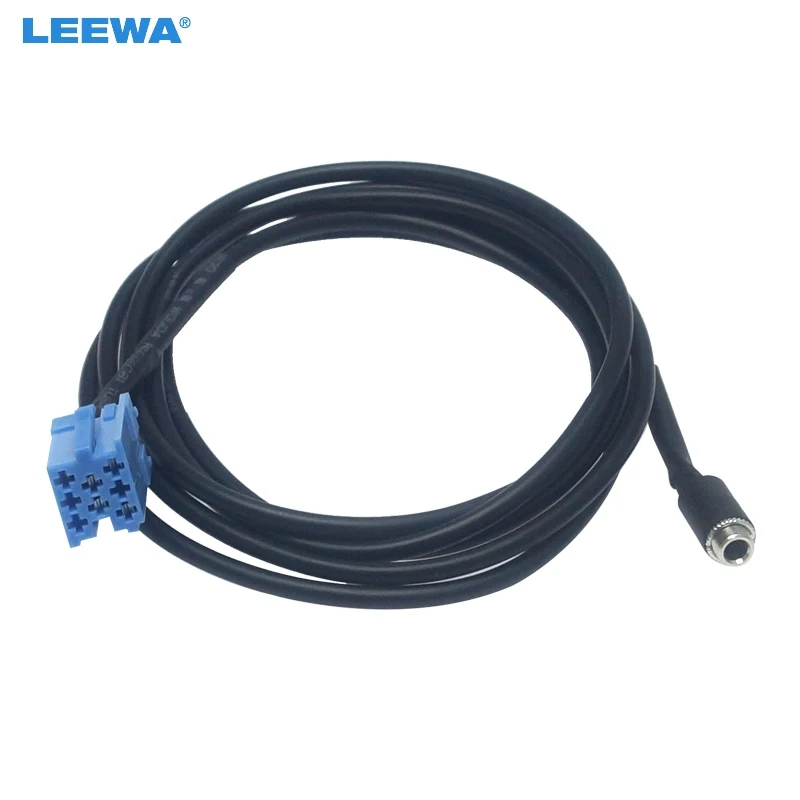 

LEEWA Car Radio Audio Stereo 8-Pin 3.5mm Female Socket AUX Input Adapter for Mercedes Benz Smart 450 AUX Cable #CT6200