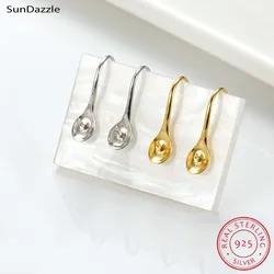 Genuine Real Solid 925 Sterling Silver Earring Base Posts for Pearl Gem Earrings Components 18k Gold Jewelry Making Findings