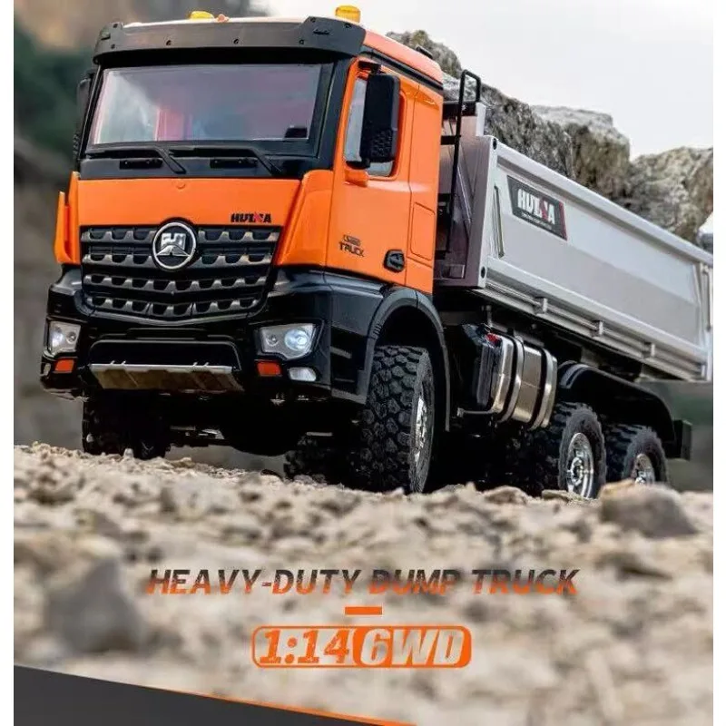 

Full Proportion Remote Control Heavy Duty Screw Alloy Dump Truck Dump Truck Engineering Transporter Professional Model